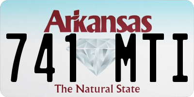 AR license plate 741MTI