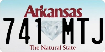 AR license plate 741MTJ