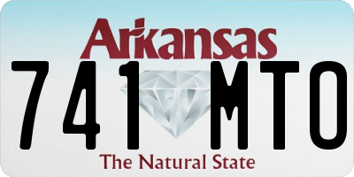 AR license plate 741MTO