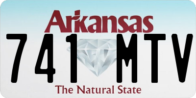 AR license plate 741MTV