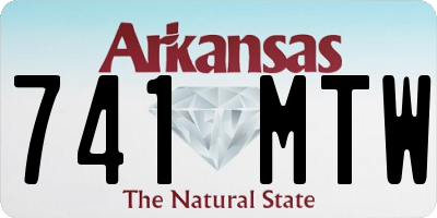 AR license plate 741MTW