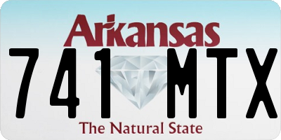 AR license plate 741MTX