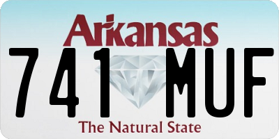AR license plate 741MUF