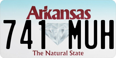AR license plate 741MUH