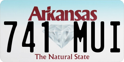 AR license plate 741MUI