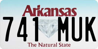 AR license plate 741MUK