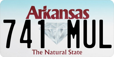 AR license plate 741MUL