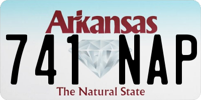 AR license plate 741NAP