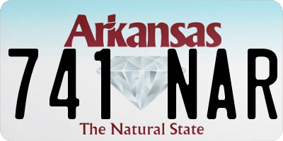 AR license plate 741NAR