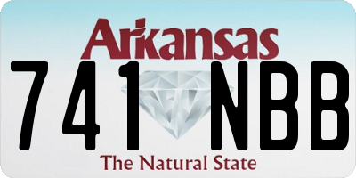 AR license plate 741NBB