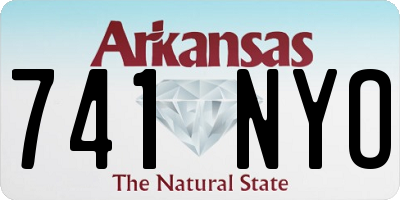 AR license plate 741NYO
