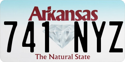 AR license plate 741NYZ