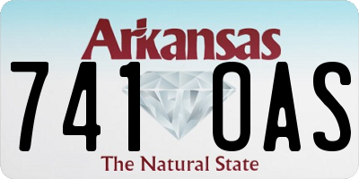 AR license plate 741OAS