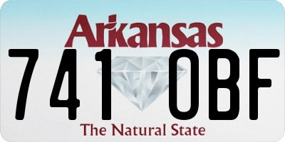 AR license plate 741OBF