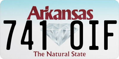 AR license plate 741OIF