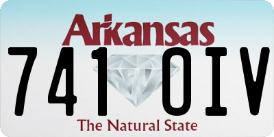 AR license plate 741OIV