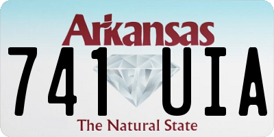 AR license plate 741UIA