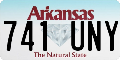 AR license plate 741UNY
