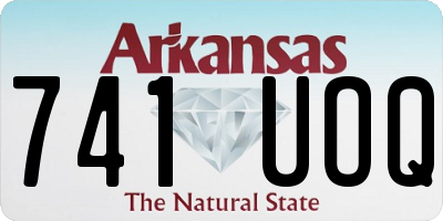 AR license plate 741UOQ