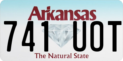 AR license plate 741UOT