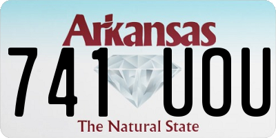 AR license plate 741UOU