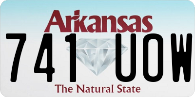 AR license plate 741UOW
