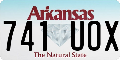 AR license plate 741UOX