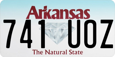 AR license plate 741UOZ