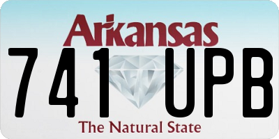 AR license plate 741UPB