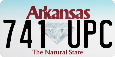 AR license plate 741UPC