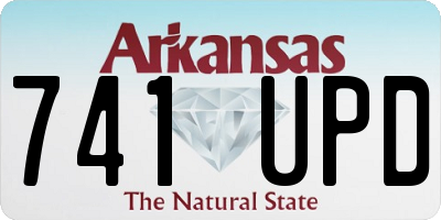 AR license plate 741UPD
