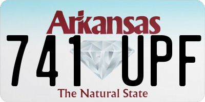 AR license plate 741UPF