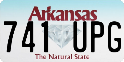 AR license plate 741UPG