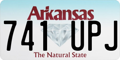 AR license plate 741UPJ