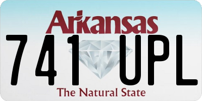 AR license plate 741UPL