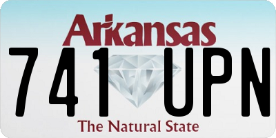 AR license plate 741UPN
