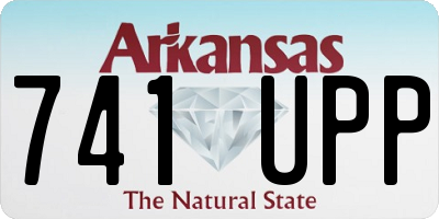 AR license plate 741UPP