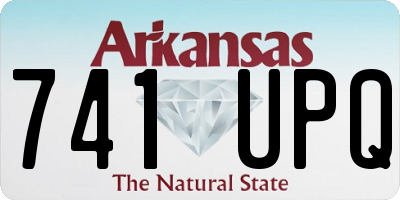AR license plate 741UPQ