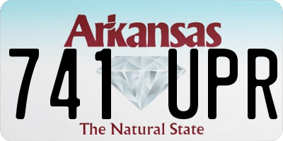 AR license plate 741UPR