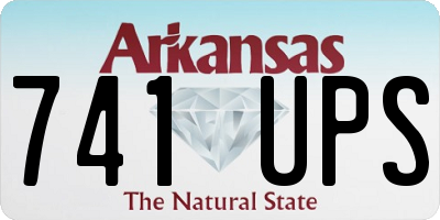 AR license plate 741UPS