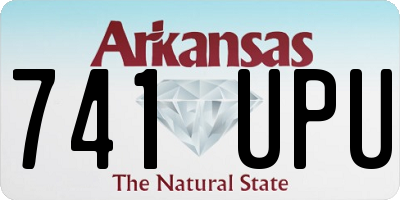 AR license plate 741UPU