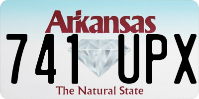 AR license plate 741UPX