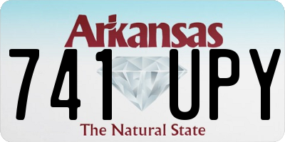 AR license plate 741UPY