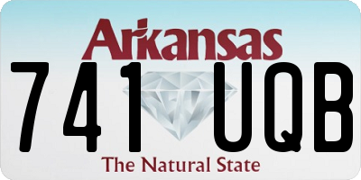 AR license plate 741UQB