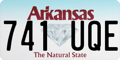 AR license plate 741UQE