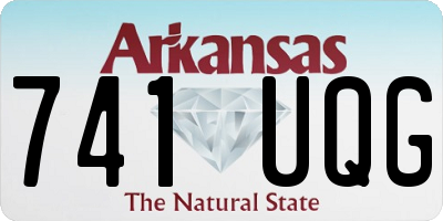 AR license plate 741UQG