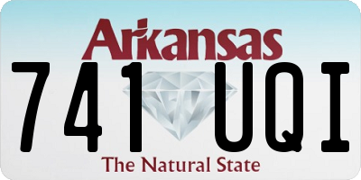 AR license plate 741UQI