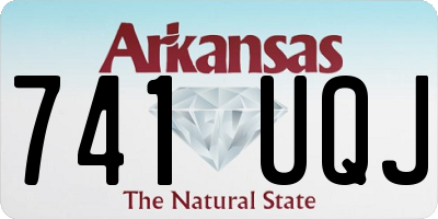 AR license plate 741UQJ