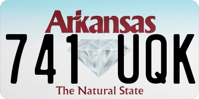 AR license plate 741UQK