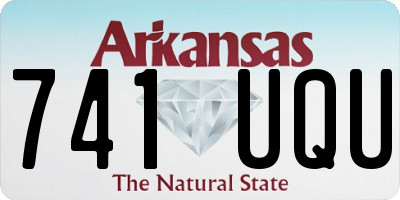AR license plate 741UQU